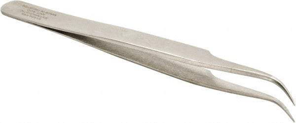 Aven - 4-1/2" OAL 7-SA Precision Tweezers - Curved, Magnified Applications - Americas Industrial Supply