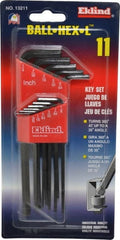 Eklind - 11 Piece L-Key Ball End Hex Key Set - Americas Industrial Supply