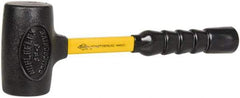 NUPLA - 3 Lb Head 2-3/8" Face Nonmarring Hammer - 12" OAL, Fiberglass Handle - Americas Industrial Supply