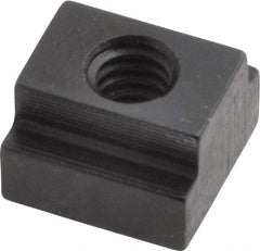 Gibraltar - 1/4-20 Blind Tapped T Slot Nut - 3/8" Slot Width, 9/16 x 15/64" Base Width x Height, 9/16 x 3/8" OAL x Height - Americas Industrial Supply