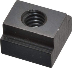 Gibraltar - 1/4-20 Tapped Through T Slot Nut - 3/8" Slot Width, 9/16 x 15/64" Base Width x Height, 9/16 x 3/8" OAL x Height - Americas Industrial Supply