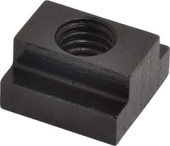 Gibraltar - 7/16-14 Tapped Through T Slot Nut - 1/2" Slot Width, 7/8 x 9/32" Base Width x Height, 7/8 x 1/2" OAL x Height - Americas Industrial Supply