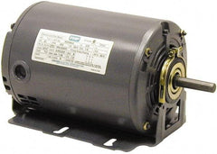 Leeson - 1/4 Max hp, 1,725 Max RPM, Electric AC DC Motor - 115 V Input, Single Phase, 48YZ Frame, Yoke Mount, ODP Enclosure - Americas Industrial Supply