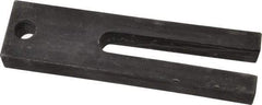Gibraltar - 1-1/2" Wide x 3/4" High, Carbon Steel, Black Oxide Coated, Tapered, U Shaped Strap Clamp - 17/32" Stud, 3-1/2" Travel, 6" OAL - Americas Industrial Supply