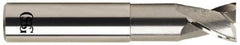 OSG - 5/8", 2 Flute, Single End, Solid Carbide, 0.09" Corner Radius End Mill - 3-1/2" OAL, 30° Helix, Right Hand Flute, 5/8" LOC, Right Hand Cut, 1-5/8" Extended Reach - Americas Industrial Supply