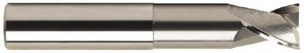 Square End Mill: 1/2'' Dia, 1/2'' LOC, 1/2'' Shank Dia, 4'' OAL, 2 Flutes, Solid Carbide Single End, Uncoated, Spiral Flute, 30 ° Helix, Centercutting, RH Cut, RH Flute, Series 2024