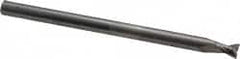 Corner Radius End Mill: 1/4″ Dia, 1/4″ LOC, 0.02″ Radius, 2 Flutes, Solid Carbide 4″ OAL, 1/4″ Shank Dia, 30 ° Helix, Bright/Uncoated, Corner Radius End, Centercutting, Series 2024