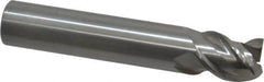 OSG - 5/8", 3/4" LOC, 5/8" Shank Diam, 3-1/2" OAL, 3 Flute, Solid Carbide Square End Mill - Single End, Uncoated, Spiral Flute, 45° Helix, Centercutting, Right Hand Cut, Right Hand Flute, Series 2041 - Americas Industrial Supply