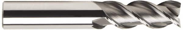 OSG - 5/8", 3 Flute, Single End, Solid Carbide, 0.03" Corner Radius End Mill - 3-1/2" OAL, 45° Helix, Right Hand Flute, 1-5/8" LOC, Right Hand Cut - Americas Industrial Supply