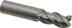 OSG - 1", 2" LOC, 1" Shank Diam, 5" OAL, 3 Flute, Solid Carbide Square End Mill - Single End, Uncoated, Spiral Flute, 45° Helix, Centercutting, Right Hand Cut, Right Hand Flute, Series 2042 - Americas Industrial Supply