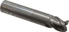 OSG - 3/4", 3 Flute, Single End, Solid Carbide, 0.06" Corner Radius End Mill - 4" OAL, 45° Helix, Right Hand Flute, 3/4" LOC, Right Hand Cut, 2" Extended Reach - Americas Industrial Supply