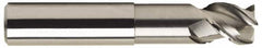 OSG - 5/8", 5/8" LOC, 5/8" Shank Diam, 6" OAL, 3 Flute, Solid Carbide Square End Mill - Single End, Uncoated, Spiral Flute, 45° Helix, Right Hand Cut, Right Hand Flute, Series 2048 - Americas Industrial Supply