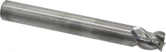 OSG - 3/4", 3/4" LOC, 3/4" Shank Diam, 6" OAL, 3 Flute, Solid Carbide Square End Mill - Single End, Uncoated, Spiral Flute, 45° Helix, Right Hand Cut, Right Hand Flute, Series 2048 - Americas Industrial Supply