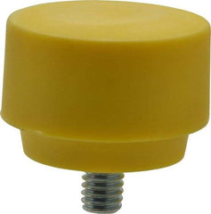 NUPLA - 1-1/2" Face Diam, Grade Extra Hard, Yellow Hammer Tip/Face - Plastic - Americas Industrial Supply