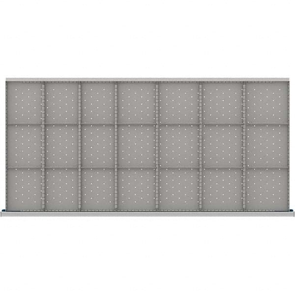 LISTA - 21-Compartment Drawer Divider Layout for 3.15" High Drawers - Americas Industrial Supply