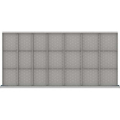 LISTA - 21-Compartment Drawer Divider Layout for 3.15" High Drawers - Americas Industrial Supply