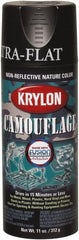 Krylon - 11 oz Black Flat Finish Latex Paint - Exact Industrial Supply
