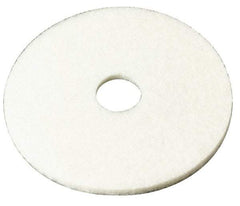 3M - Spray Buffing Pad - 17" Machine, White Pad, Polyester - Americas Industrial Supply