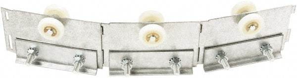 Steiner - 1' Long Galvanized Steel Dock Strip Door Strip Door Trolley - Use with Track & Roller Track - Americas Industrial Supply