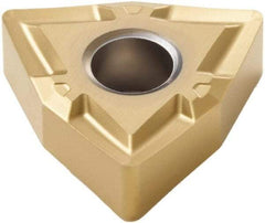 Seco - WNMP332 MF1 Grade CP500 Carbide Turning Insert - TiAlN/TiN Finish, 80° Trigon, 3/8" Inscr Circle, 3/16" Thick, 1/32" Corner Radius - Americas Industrial Supply