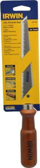 Irwin - 6-1/2" High Carbon Steel Blade Drywall Saw - Hardwood Handle, Round, 12-13/16" OAL - Americas Industrial Supply