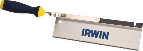 Irwin - 10" High Carbon Steel Blade Dovetail Saw - Plastic Handle, Ergonomic, 17-1/4" OAL - Americas Industrial Supply