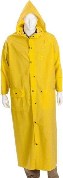 MCR Safety - Size 4XL, Yellow, Rain Jacket - 2 Pockets - Americas Industrial Supply