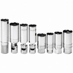 SK - 3/8" Drive Standard Socket Set - 9/16 to 13/16", Inch Measurement Standard - Americas Industrial Supply