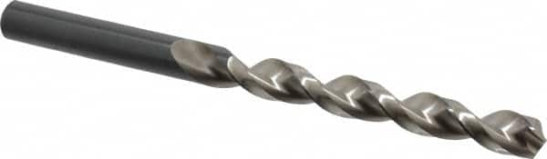 Walter-Titex - 11/16", 130° Point, Parabolic Flute, High Speed Steel Taper Length Drill Bit - Oxide Finish, 6-7/32" Flute Length, 9-31/64" OAL, Series A1522 - Americas Industrial Supply