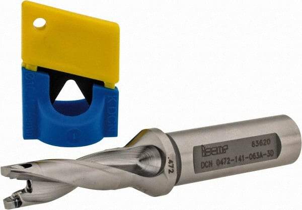 Iscar - 0.472" to 0.488" Diam, 3xD, 1.41" Max Depth, 5/8" Shank Diam, 3.98" OAL, Replaceable-Tip Drill - FCP, ICK, ICK-2M, ICM, ICP, iCP-2M Insert, 88494216 Toolholder, Series SumoCham - Americas Industrial Supply