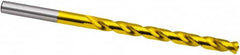 Taper Length Drill Bit: 0.0630″ Dia, 130 ° Coated, RH Cut, Spiral Flute, Cylindrical Shank, Series 669