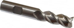 Minicut International - 5/8", 3 Flute, Single End, Powdered Metal, Corner Chamfer End Mill - 3-3/4" OAL, 43.5° Helix, Right Hand Flute, 1-5/8" LOC, Right Hand Cut - Americas Industrial Supply