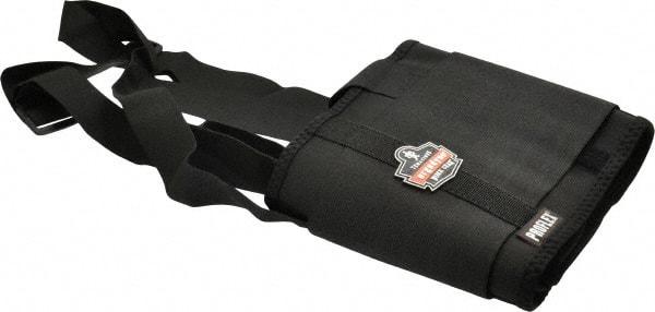 Ergodyne - Size 2XL, Elastic Belt with Adjustable Shoulder Straps - 42 to 46" Waist, 7-1/2" Wide, Detachable Strap, Black - Americas Industrial Supply