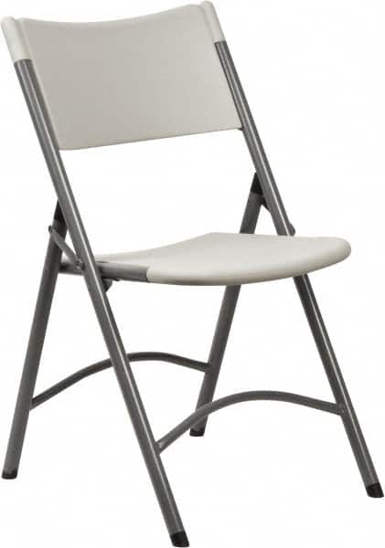 NPS - 18" Wide x 16-5/8" Deep x 32" High, Molded Resin Folding Chair - Gray - Americas Industrial Supply