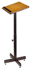 Oklahoma Sound - Medium Oak Portable Lectern - 16" Deep x 20" Wide x 30-44" High - Americas Industrial Supply