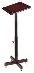 Oklahoma Sound - Mahogany Portable Lectern - 16" Deep x 20" Wide x 30-44" High - Americas Industrial Supply