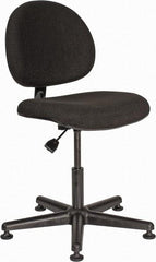 Bevco - Adjustable Chair - 18" Wide x 18" Deep, Olefin Seat, Black - Americas Industrial Supply