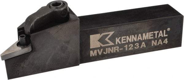 Kennametal - MVJN, Right Hand Cut, 3° Lead Angle, 3/4" Shank Height x 3/4" Shank Width, Negative Rake Indexable Turning Toolholder - 4" OAL, VN..33. Insert Compatibility, Series Kenloc - Americas Industrial Supply