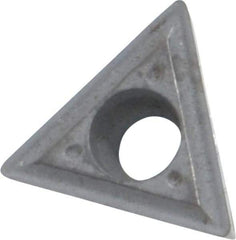 Interstate - TPGT21.51 Grade I22 Carbide Turning Insert - Uncoated, 60° Triangle, 1/4" Inscr Circle, 3/32" Thick, 1/64" Corner Radius - Americas Industrial Supply