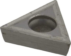 Interstate - TPGT32.51 Grade I22 Carbide Turning Insert - Uncoated, 60° Triangle, 3/8" Inscr Circle, 5/32" Thick, 1/64" Corner Radius - Americas Industrial Supply