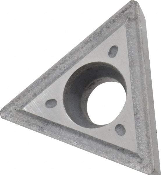 Interstate - TPGT432 Grade I22 Carbide Turning Insert - Uncoated, 60° Triangle, 1/2" Inscr Circle, 3/16" Thick, 1/32" Corner Radius - Americas Industrial Supply