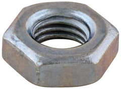 Value Collection - #12-24 UNC Steel Right Hand Machine Screw Hex Nut - 7/16" Across Flats, 5/32" High, Zinc-Plated Finish - Americas Industrial Supply