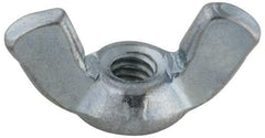 Value Collection - #8-32 UNC, Steel Standard Wing Nut - Grade 2, 0.91" Wing Span, 0.47" Wing Span - Americas Industrial Supply