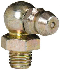 Value Collection - 90° Head Angle, 1/4-28 Steel Standard Grease Fitting - 9.53mm Hex - Americas Industrial Supply