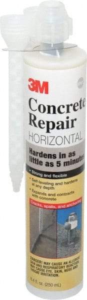 3M - 8.4 oz Cartridge Gray Urethane Filler/Repair Caulk - -60 to 250°F Operating Temp, 4 min Tack Free Dry Time, 1 hr Full Cure Time, Series 600 - Americas Industrial Supply