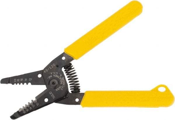 Ideal - 18 to 10 AWG Wire Stripper - 6 Inch Overall Length, 18 AWG Min, Plastic Cushion Handle - Americas Industrial Supply