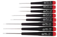 Wiha - 8 Piece Hex Key Set - Hex Range 0.028 to 1/8" - Americas Industrial Supply