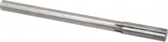 Made in USA - 0.634" Carbide-Tipped 6 Flute Chucking Reamer - Straight Flute, 9/16" Straight Shank, 2-1/4" Flute Length, 9" OAL - Americas Industrial Supply