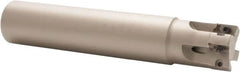 Iscar - 3/4" Cut Diam, 0.303" Max Depth of Cut, 3/4" Shank Diam, 4" OAL, Indexable Square Shoulder End Mill - HP AN.. 0702.. Inserts, Cylindrical Shank, 90° Lead Angle, Through Coolant, Series Heliplus - Americas Industrial Supply