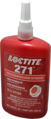 Loctite - 250 mL Bottle, Red, High Strength Liquid Threadlocker - Series 271, 24 hr Full Cure Time, Hand Tool, Heat Removal - Americas Industrial Supply